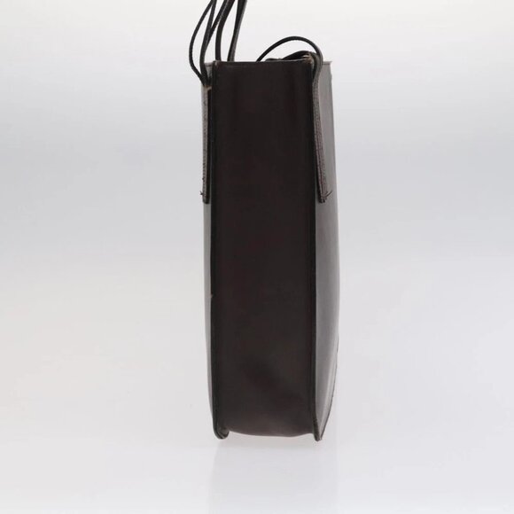 CHANEL Tote Bag Leather Brown Gold CC Auth bs22265 - Picture 5 of 14